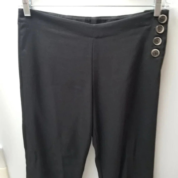 Anthropologie Elevenses The Brighton Pant Black  6 - Picture 8 of 11